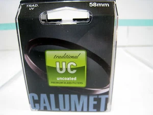 New Calumet 58mm Traditional Uncoated UV Glass Filter # SF58001 - Picture 1 of 3