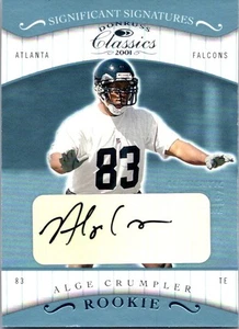 2001 Donruss Classics #135 Alge Crumpler Significant Signatures - Bild 1 von 2