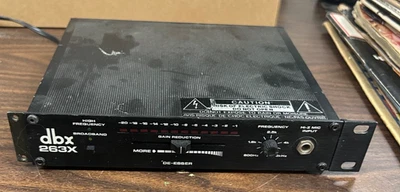 Dbx 263X  De-Esser Half-Rack Single Slider Action Signal Processor Working - Image 1 of 4