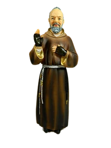 Statua Padre Pio Cm 13/20 - Arte Sacra Santo Idea Regalo - Misura a Scelta - Foto 1 di 16