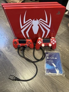 Sony PlayStation 4 Pro 1TB Spider-Man Limited Edition Console PS4 NICE - Picture 1 of 11