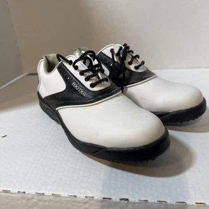 Zapatos de golf FootJoy GreenJoys para mujer suaves blancos negros 48419 talla 8 M - Imagen 1 de 7
