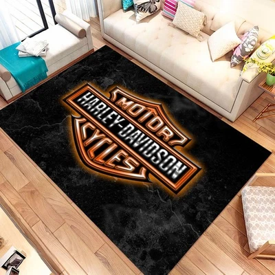Alfombra Harley, para dormitorio alfombra Harley, alfombra ventilador, para sala de estar alfombra Harley, alfombra Harley Foto 1 de 4