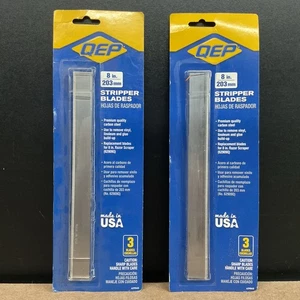 QEP 62904Q 8" Carbon Steel Stripper Blades for Floor Scraper & Stripper Lot of 2 - Picture 1 of 3