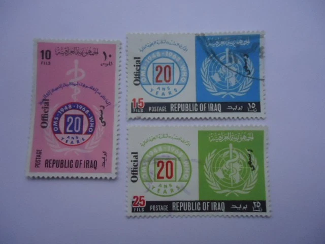 Iraq 1971-2 SGO973-5 10f-25f Used - image 1 of 1