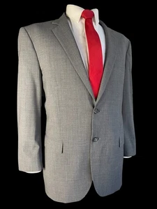 BROOKS BROTHERS 1818 MADISON, SOLID MEDIUM GRAY ITALIAN WOOL SUIT, 48R-40W - Picture 1 of 24