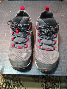 Merrell Waterpro Maipo Shoes Mens Size 10.5 Gray Red Trail Hiking J48555 - Picture 1 of 6