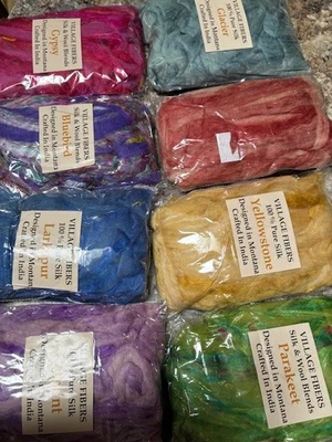 A package of blending silk for spinning, felting, and paper making - Image 1 of 4