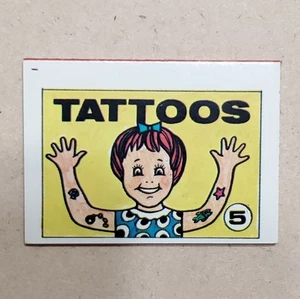 1971 Tattoo Book/gray back #5 Girl VINTAGE CRACKER JACK PRIZE Z-1366 - Picture 1 of 2