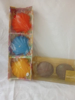 Velas flotantes vintage NOS Sea Shell bolas brillantes vela flotante Foto 1 de 3