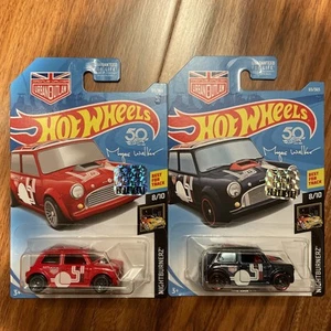 2018 Hot Wheels Morris Mini Magnus Walker Urban Outlaw Factory Sticker Lof of 2 - Picture 1 of 1