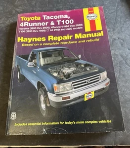 Haynes 92076 TOYOTA Tacoma, 4Runner, & T100 Repair Manual Multiple Years. - Picture 1 of 5
