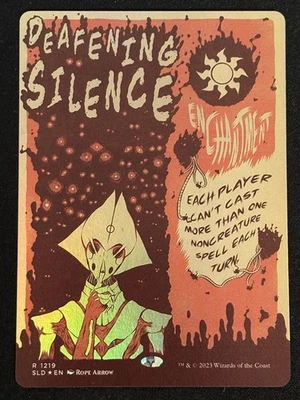 1x MTG Deafening Silence (Foil) - Secret Lair Drop Series (SLD) #1219 - Magic - Image 1 of 2