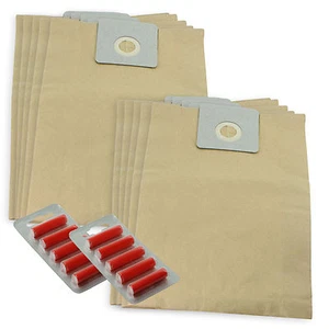 10 x HOOVER Vacuum Cleaner Strong Lined Bags Commercial C2368 C2376 + Fresheners - Picture 1 of 3