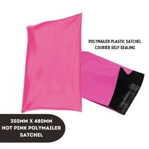 100pcs 350x 480mm Poly Mailer Plastic Satchel Courier Self Sealing Shipping Bag - Picture 1 of 10