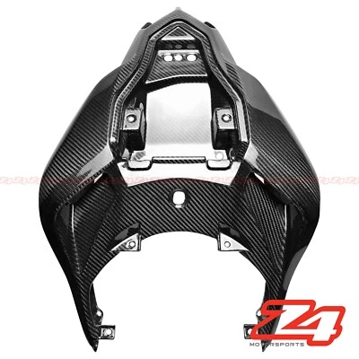 Cubierta de asiento trasero superior de fibra de carbono para Ducati 848 1098 1198 Foto 1 de 2
