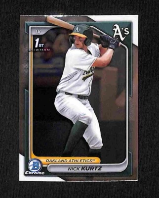 Atletismo Bowman Draft 2024 - Nick Kurtz Chrome 1º #BDC-56 (RC) - Imagem 1 de 2