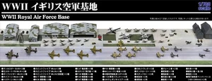 Pit-Road 1/700 SPS10 Royal Air Force Base (Spitfire etc.) Plastic Model Kits - Picture 1 of 10