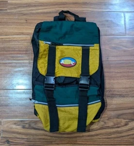Vintage Hiking Backpack 90s Colorblock  Outdoors Camping Retro Adventure Time - Picture 1 of 7