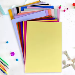 Carta Colorata A4 50 Fogli 160gsm Sottile Carta Artigianale Stampante A4 Fotocopiatrice Card - Foto 1 di 154