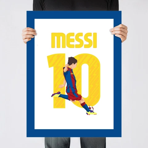 Lionel Messi Goal, 2011 UCL Final Barcelona Print/Poster/Wall-Art [Part 1/4] Cover