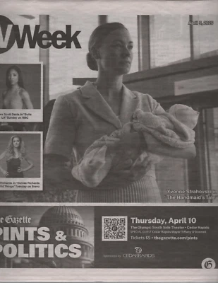 TV Week Magazine April 5 2025 Yvonne Strahovski The Handmaid's Tale Molly Yeh - Image 1 of 3
