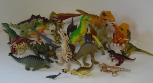 lot of toy dinosaurs assorted brands and sizes plastic - Picture 1 of 8