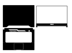 Carbon Sticker Skin Cover for Asus Tuf Dash FX516 FX516P FX516PM FX516PE FX516P - Picture 1 of 36