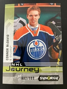 2019-20 Upper Deck Synergy NHL Journey Draft Day NP-6 Connor McDavid ed/999 - Picture 1 of 2