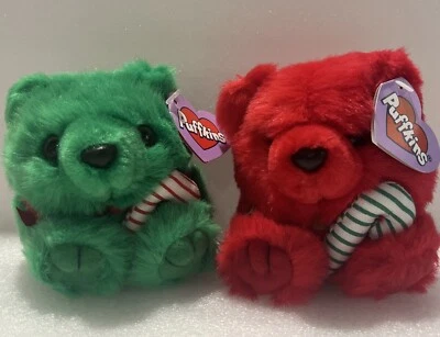Puffkins Jingles & Jangles Christmas Limited Edition Vintage Collectible Bears - Image 1 of 4