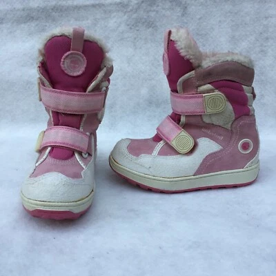 Timberland Botas de Nieve, Niñas 12 (Blanco y Rosa) Foto 1 de 4