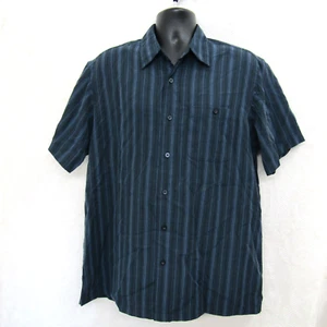 George Mens Blue Shirt Large Short Sleeve Summer Casual Preppy - Picture 1 of 9