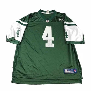New York Jets Jersey Mens 2XL Green #4 Brett Favre Short Sleeves NFL Football - Picture 1 of 14