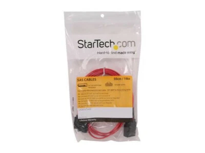 StarTech SAS8087S450 50cm Serial Attached SCSI SAS Cable - SFF-8087 to 4SATA - Image 1 of 3