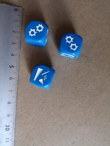 3 x BLUE DICES/HOGS OF WAR G845 - Imagen 1 de 1