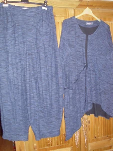 Lagenlook  Kekoo Anzug Blau mit Ballon Hose  Gr.48/50/52 - Bild 1 von 3