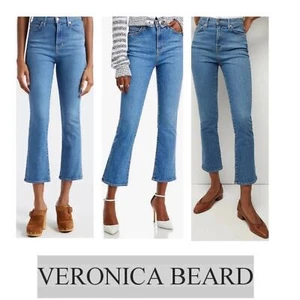 New Veronica Beard Carly Kick Flare Jeans in Bright Lakeside Size 27 (small 4) - Picture 1 of 10