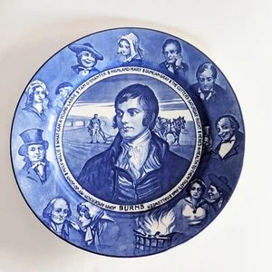 Rare Vintage Royal Doulton Robert Burns Plate Decorative 10.5" Blue and White - Picture 1 of 3