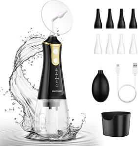 Ear Wax Removal Ear Cleaning Kit with 4 Cleaning Modes, Basin and 8 Tips (Black) - Picture 1 of 7