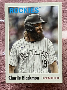 2024 Topps Archives Charlie Blackmon #140 Colorado Rockies - Bild 1 von 2
