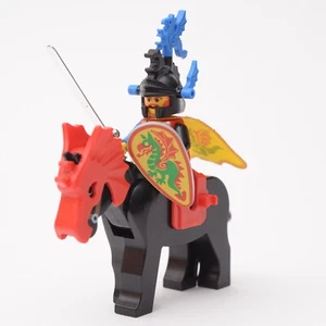 Lego Castle Dragon Knights Master & Horse Minifigure Figure CAS236 Genuine Vtg - Picture 1 of 5