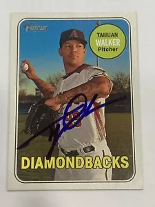2018 Topps Heritage Signed #193 Taijuan Walker Autographed Auto Dbacks Phillies - Picture 1 of 1