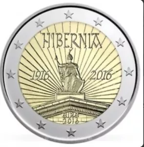 40x Commemorative €2coin, Eire, Hibernia 2016-100th Anniversary of Easter Rising - Picture 1 of 3
