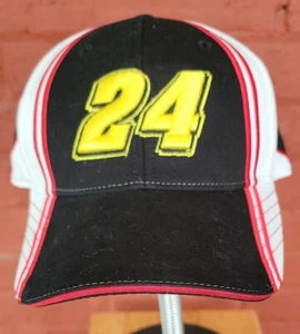 Nascar #24 JEFF GORDON Black Racing Embroidered Ball Cap NWT - Picture 1 of 9
