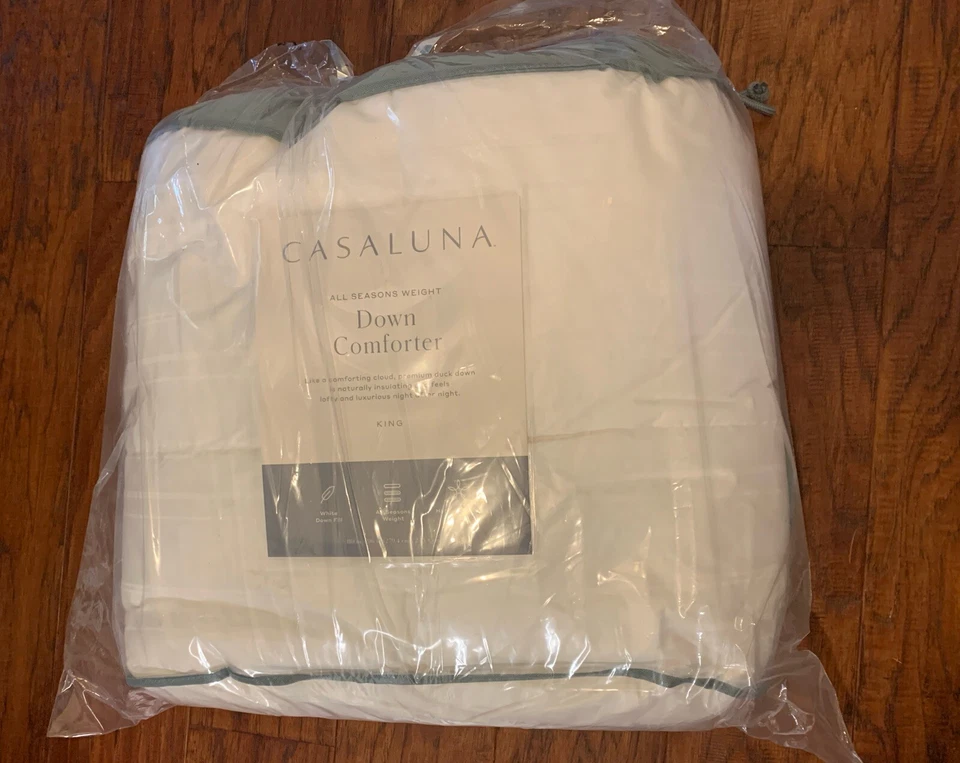 Casaluna Mid Weight 600 Fill Power Premium Duck Down Hypoallergenic Comforter