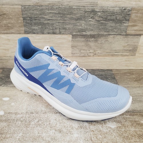 Scarpe da donna Salomon Hypulse taglia 9 5 atletica corsa Kentucky blu bianco sneaker