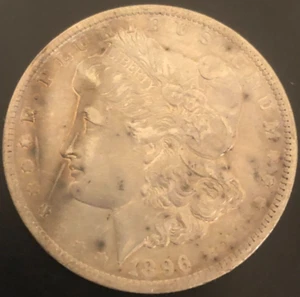 1896-O MORGAN SILVER DOLLAR From the New Orleans Mint interesting toning - Picture 1 of 2