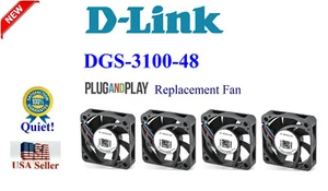 4x new Quiet Replacement Fans for D-Link DGS-3100-48 - Picture 1 of 9