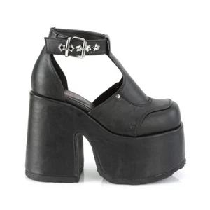 Zapatos Sandalia Camel 103 Gruesos Correa en T Gótico Punk Talla 6-12 NY DEMONIA - Imagen 1 de 10
