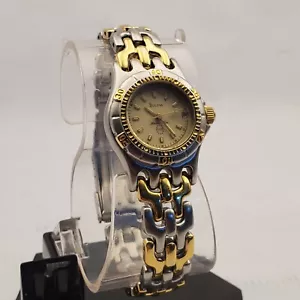 VINTAGE BULOVA MARLIN STAR WOMEN'S JAPAN MOV'T GOLD TONE WATCH NEW BATTERY - Picture 1 of 10